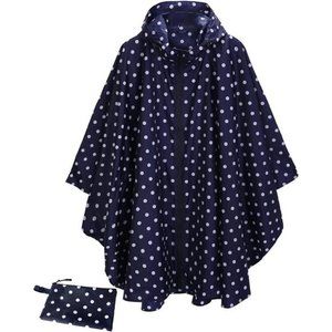 Hooded Rain Poncho Waterproof Raincoat Jacket with pocket for Women/Men/Adult